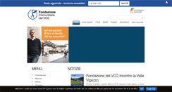 Desktop Screenshot of fondazionevco.org